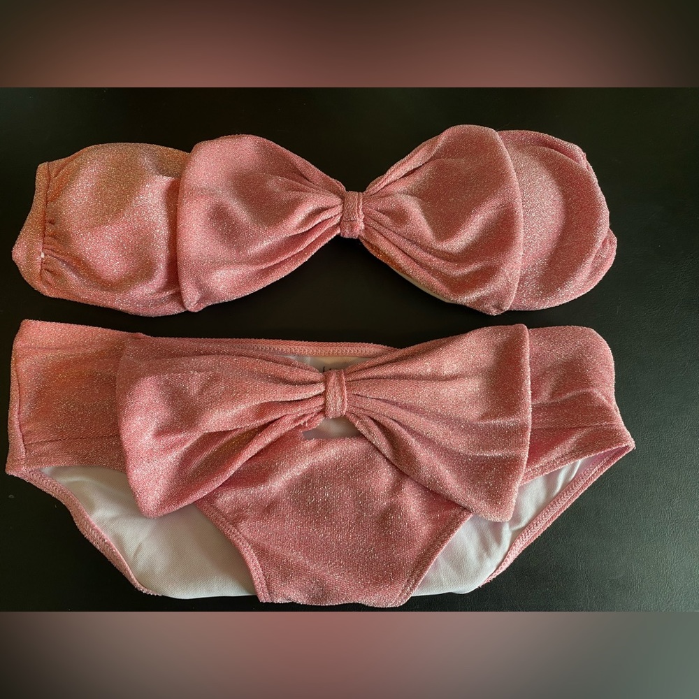 Pink Bow High Waisted Bikini | NEW - Picture 3 of 7